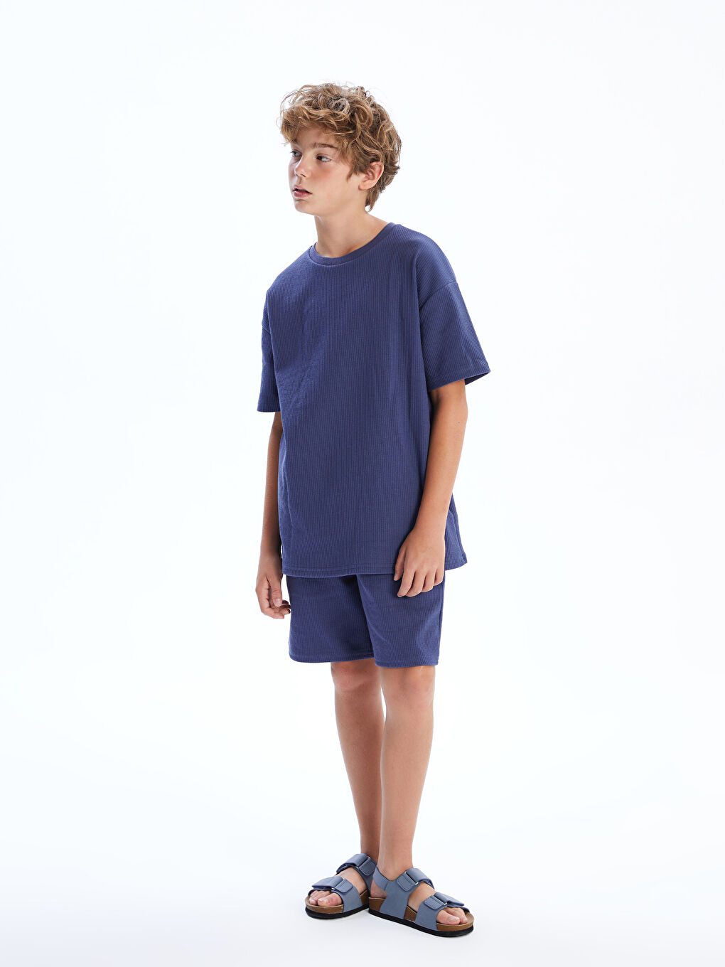 LCW Kids شۆرتی کەمەر لاستیکی بۆ کوڕان -S5OV73Z4-HQN