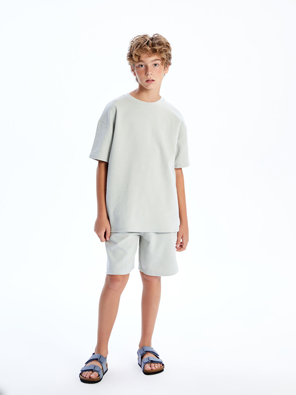 LCW Kids تيشيرت بياقة مستديرة -S5OV74Z4-FLR