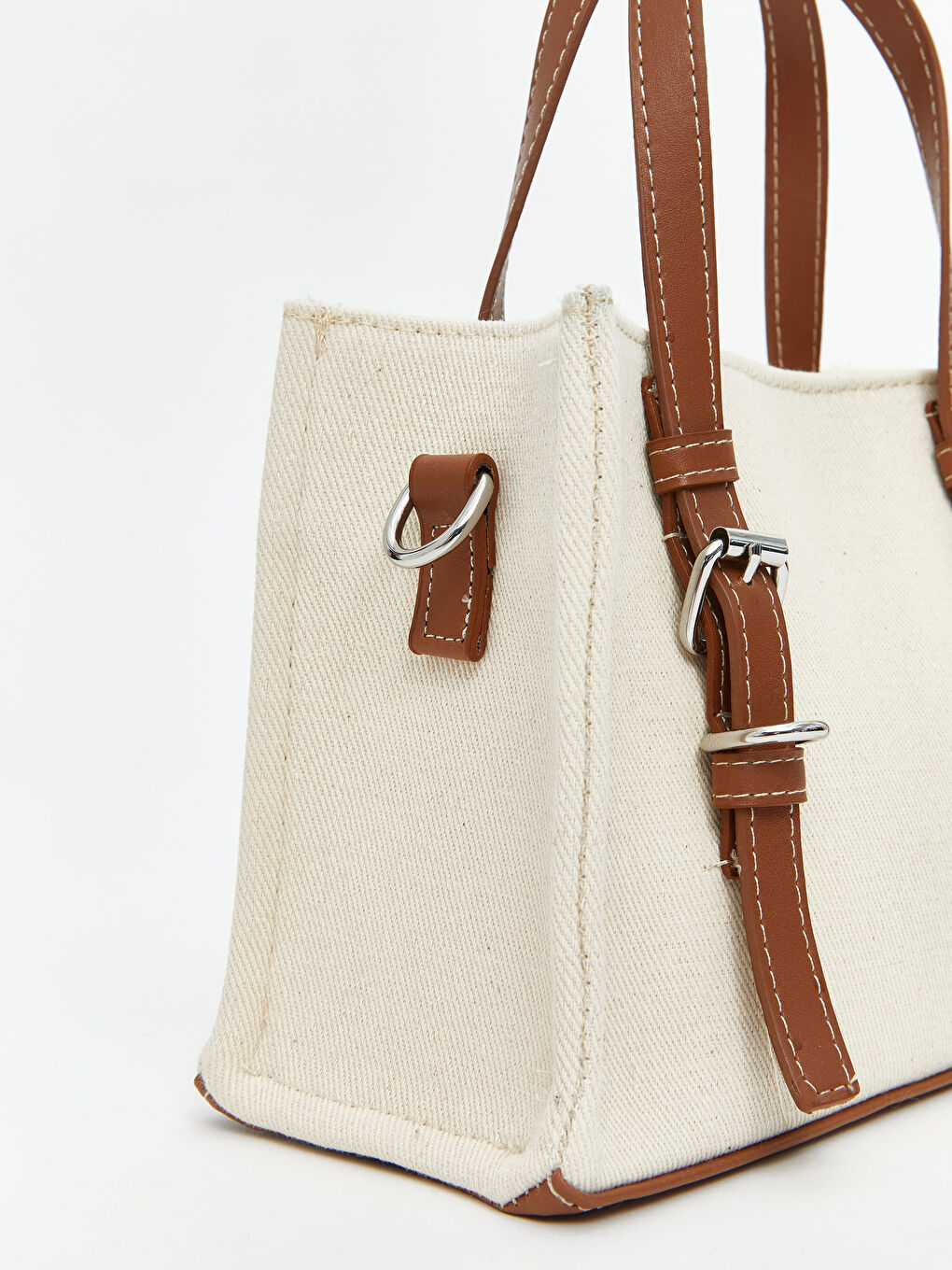 Bej Çıkarılabilir Askılı Kadın Omuz Çantası-2