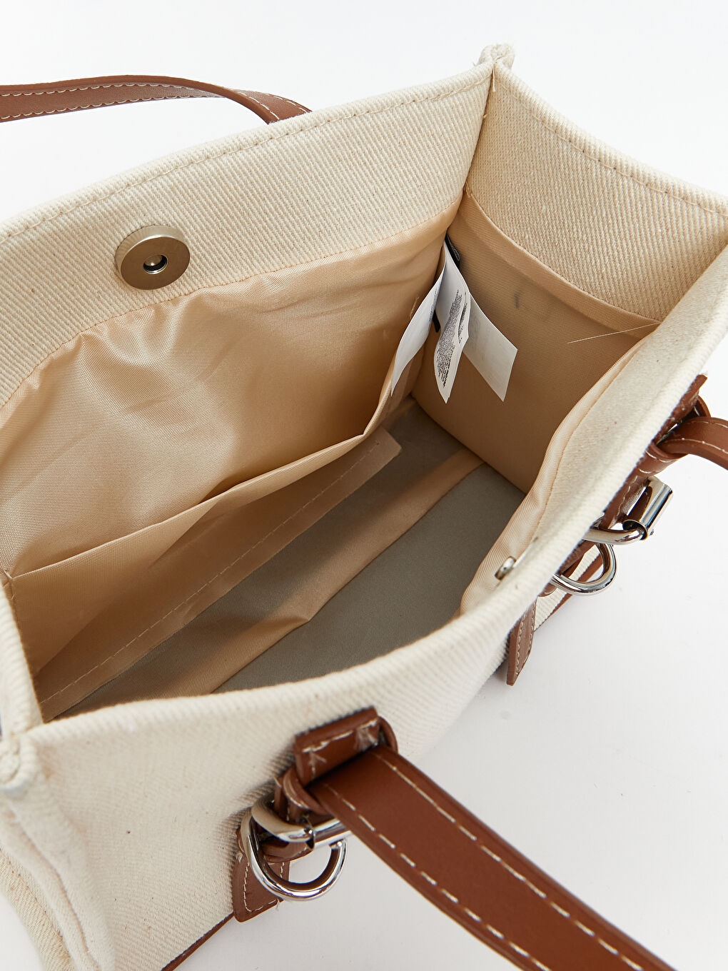 Bej Çıkarılabilir Askılı Kadın Omuz Çantası-3