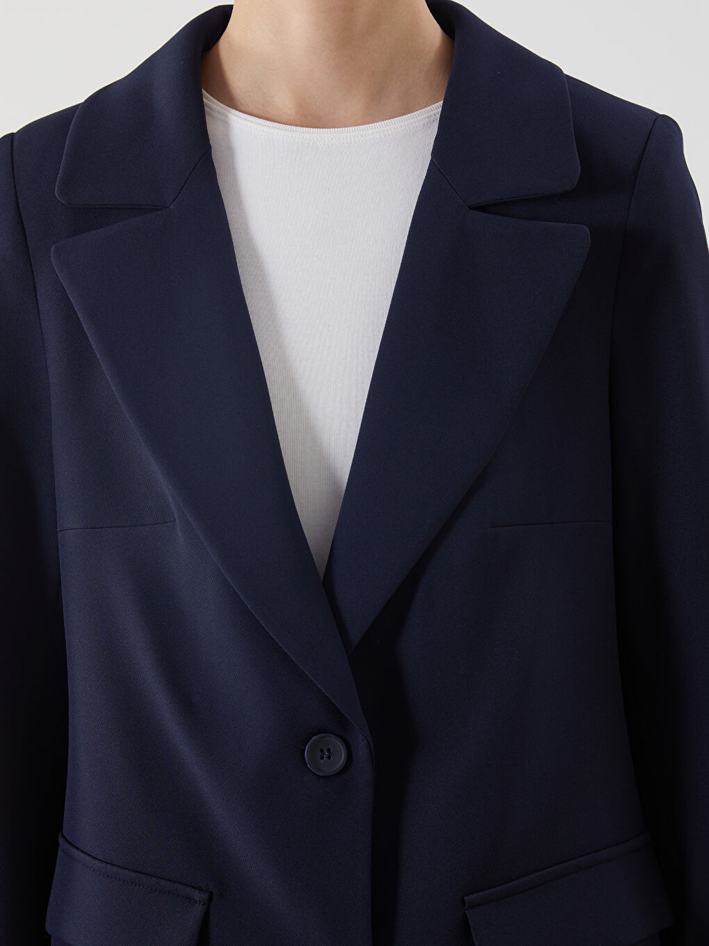 Woman NAVY Blazer Jacket -S5OY11Z8-CRP