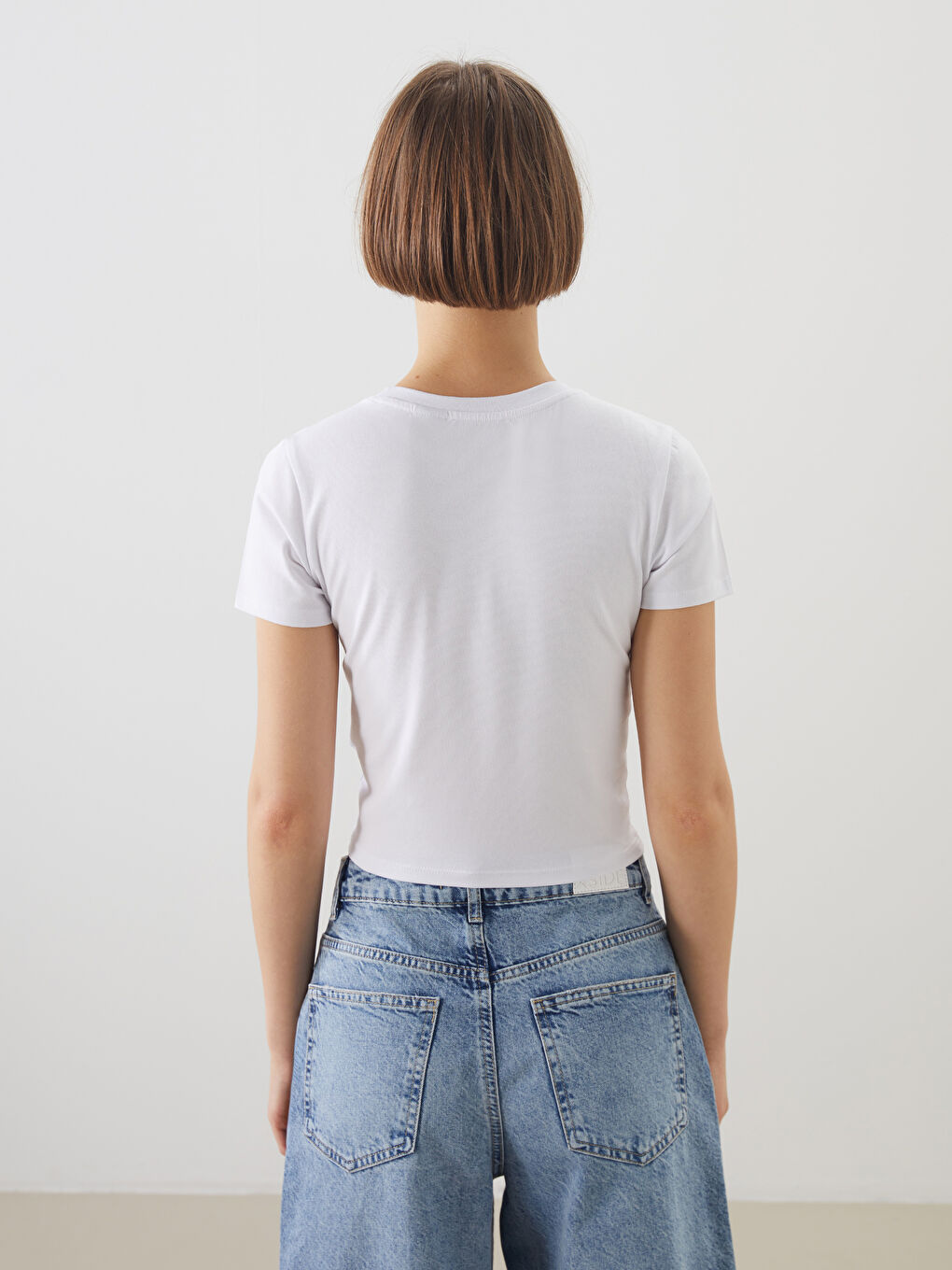 XSIDE Woman WHITE Crop Top -S5OY15Z8-Q6K