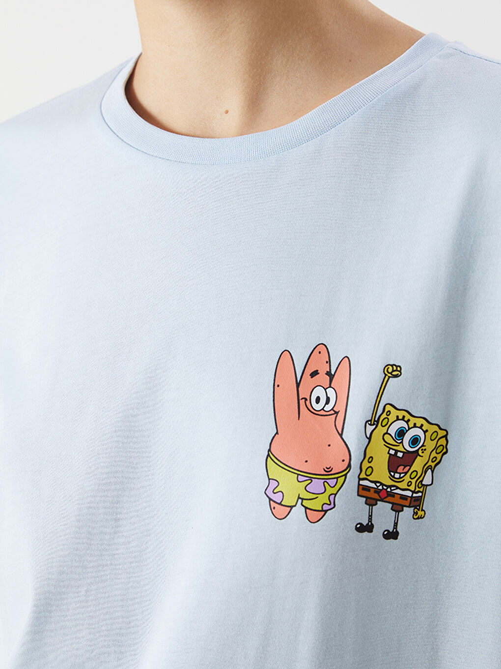 Crew Neck SpongeBob Printed Women's T-Shirt -S5OY25Z8-JNP