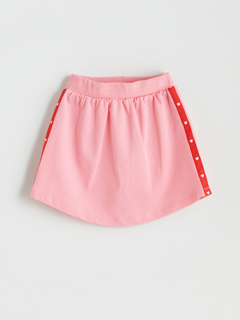 Pembe Beli Lastikli Kız Çocuk Etek