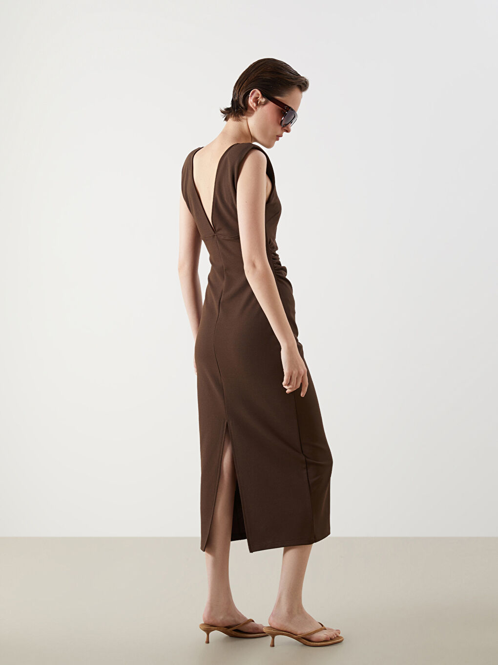 Woman BROWN Dress -S5OY58Z8-HDN