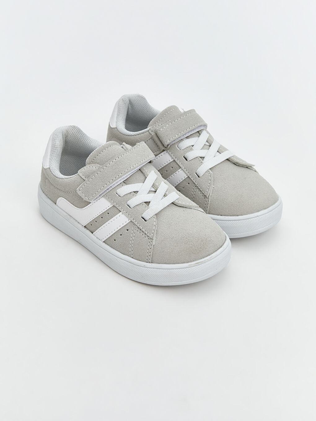 Bej Bağcık ve Cırt Cırtlı Erkek Bebek Spor Ayakkabı