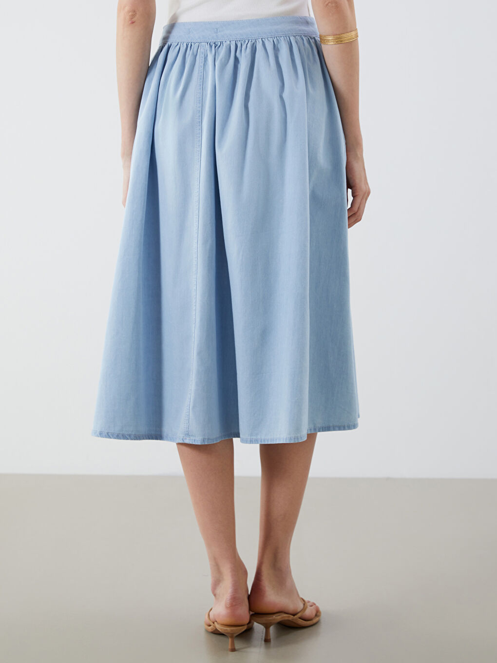 LCW Vision Woman INDIGO Denim Skirt -S5OY87Z8-311