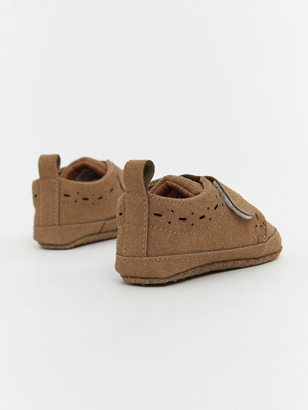 LCW STEPS Kahverengi Cırt Cırtlı Erkek Bebek Yürüme Öncesi Ayakkabı - 4