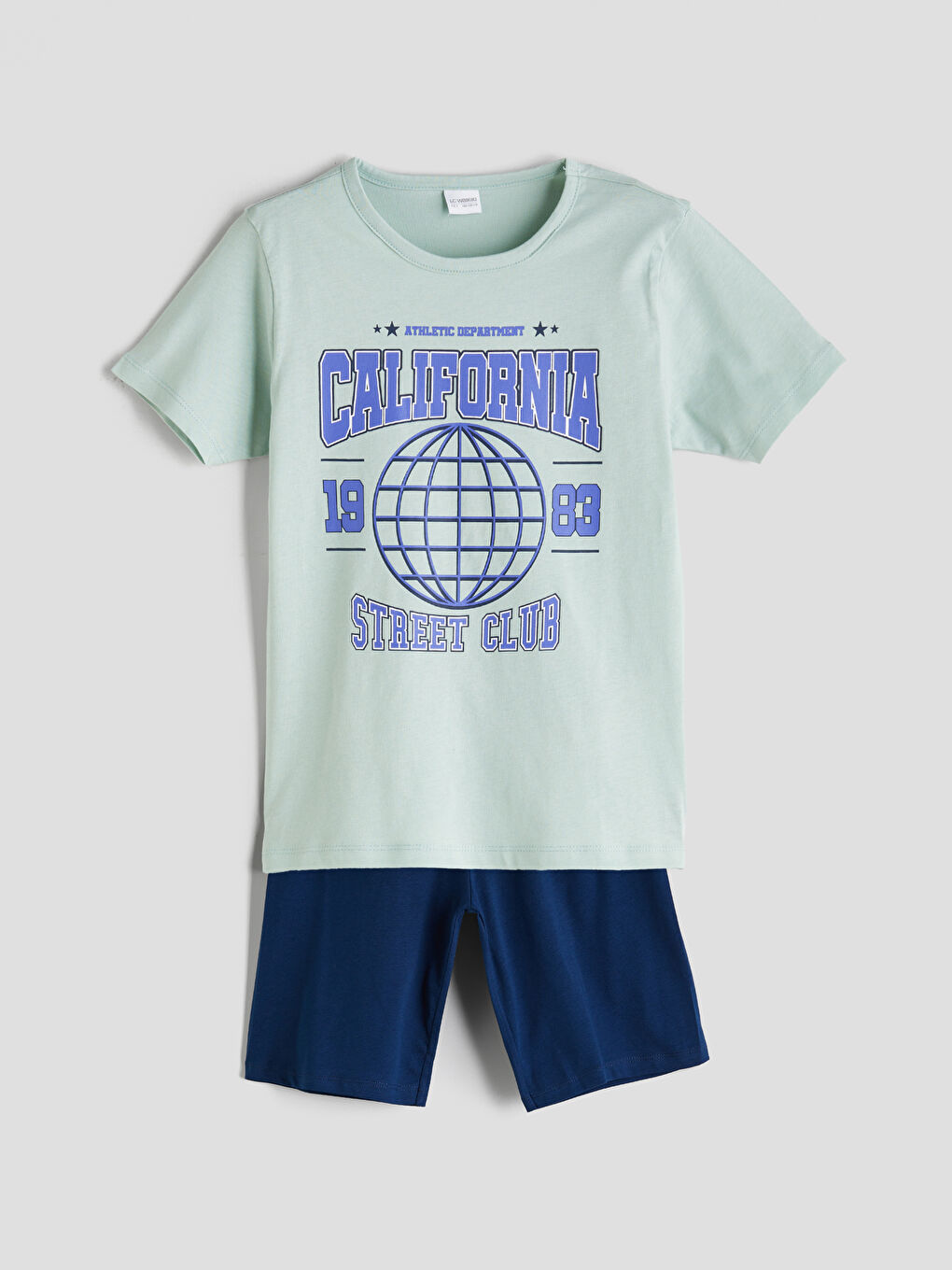 Boy TURQUOISE Shortie Pyjama Set -S5P021Z4-FZB