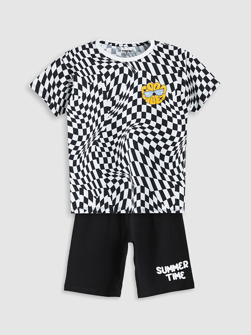 Crew Neck Boys' Shorts Pyjama Set -S5P029Z4-LQJ