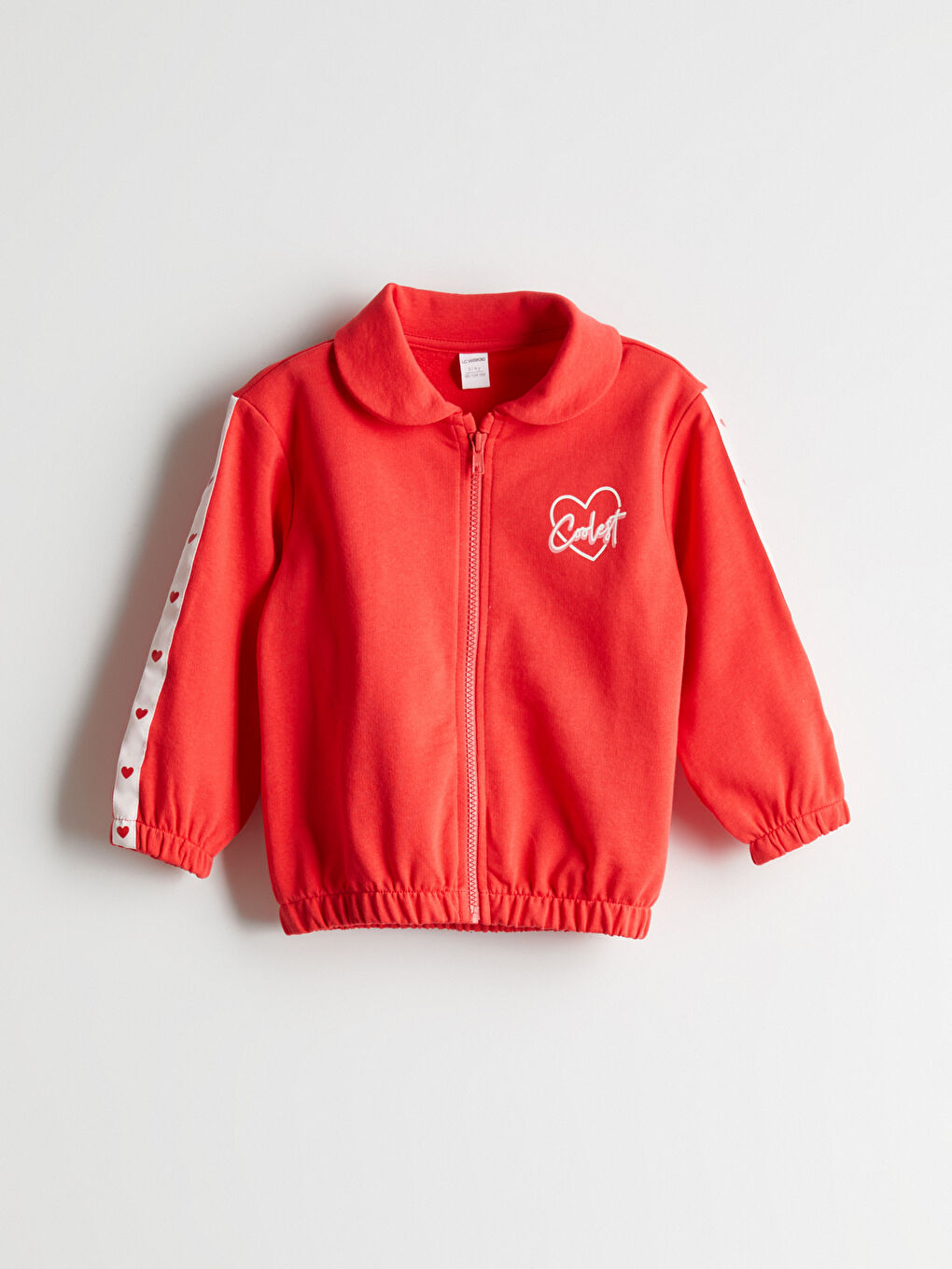 Embroidered Girls' Zip-Up Sweatshirt -S5P032Z1-H1B