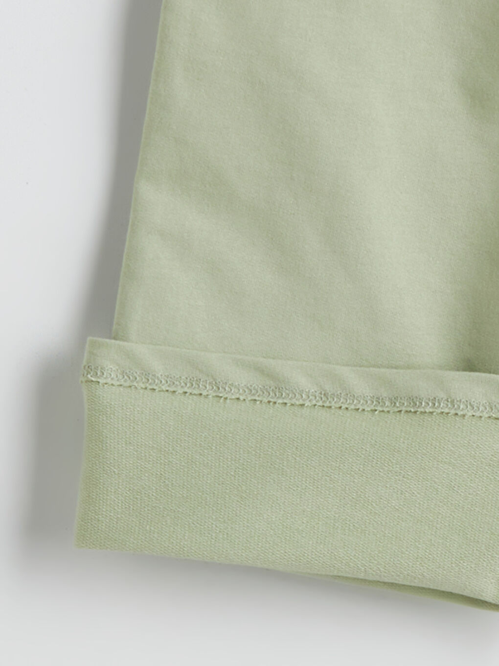 Yeşil Beli Lastikli Cepli Kız Çocuk Kargo Pantolon-2