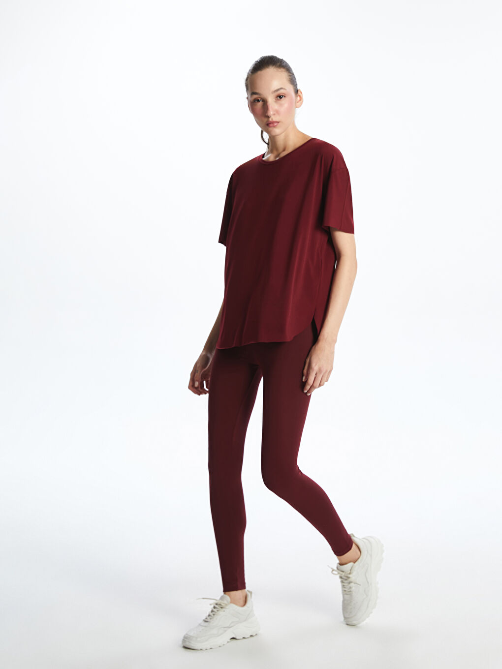 Elasticated Waist Women's Sports Leggings -S5P044Z8-CWK