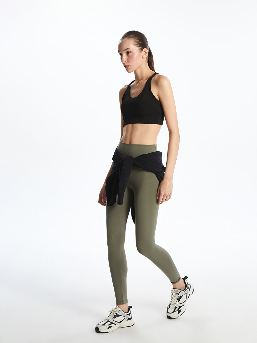 XSIDE ACTIVE Elasticated Waist Women's Sports Leggings -S5P044Z8-PNH