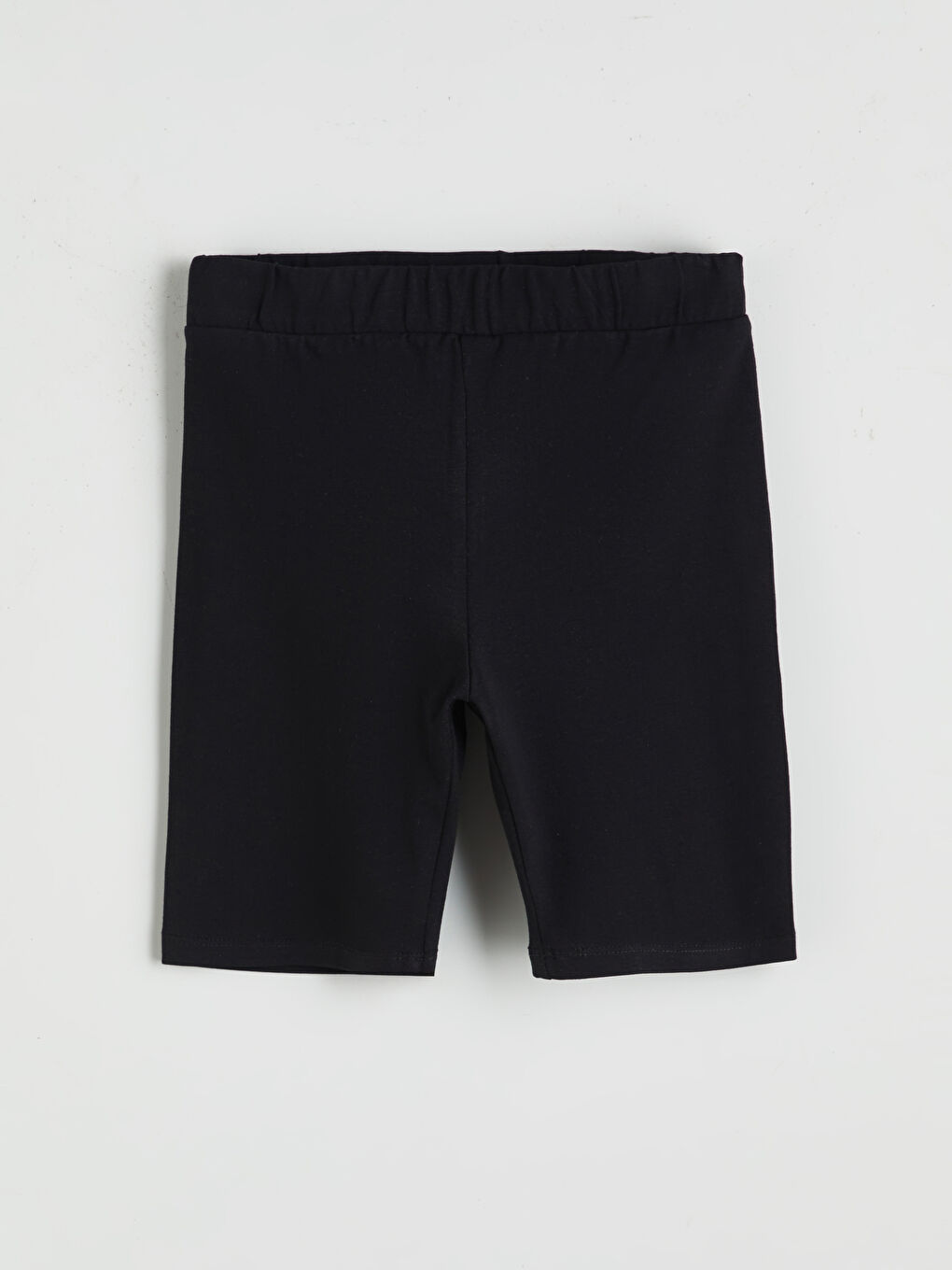 Siyah Beli Lastikli Kız Çocuk Kısa Tayt