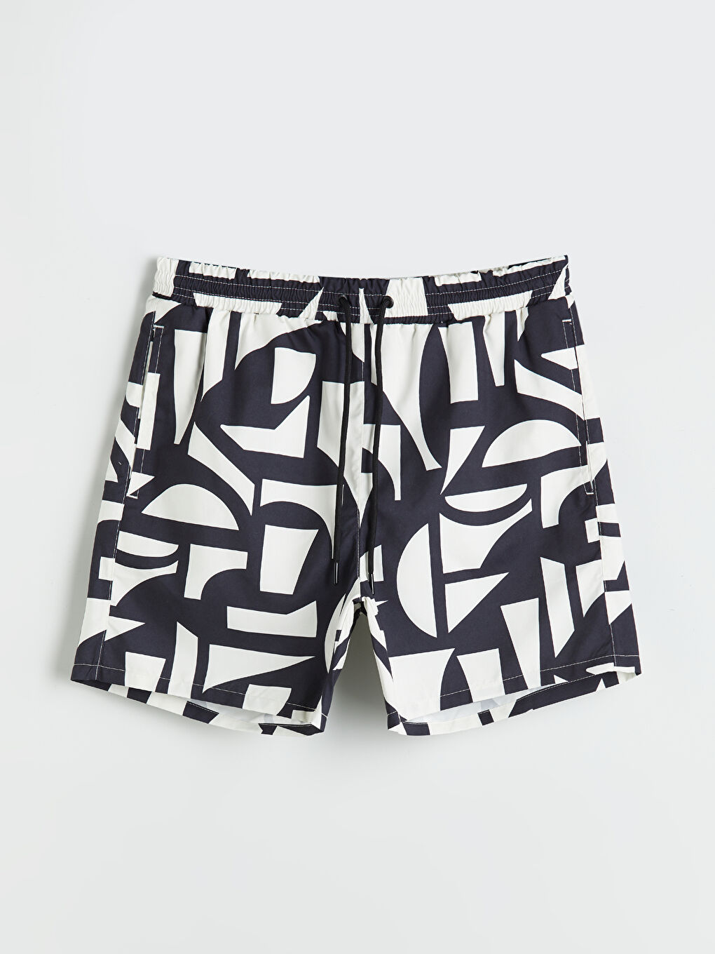 Short Patterned Men's Swimming Shorts -S5P075Z8-LQJ