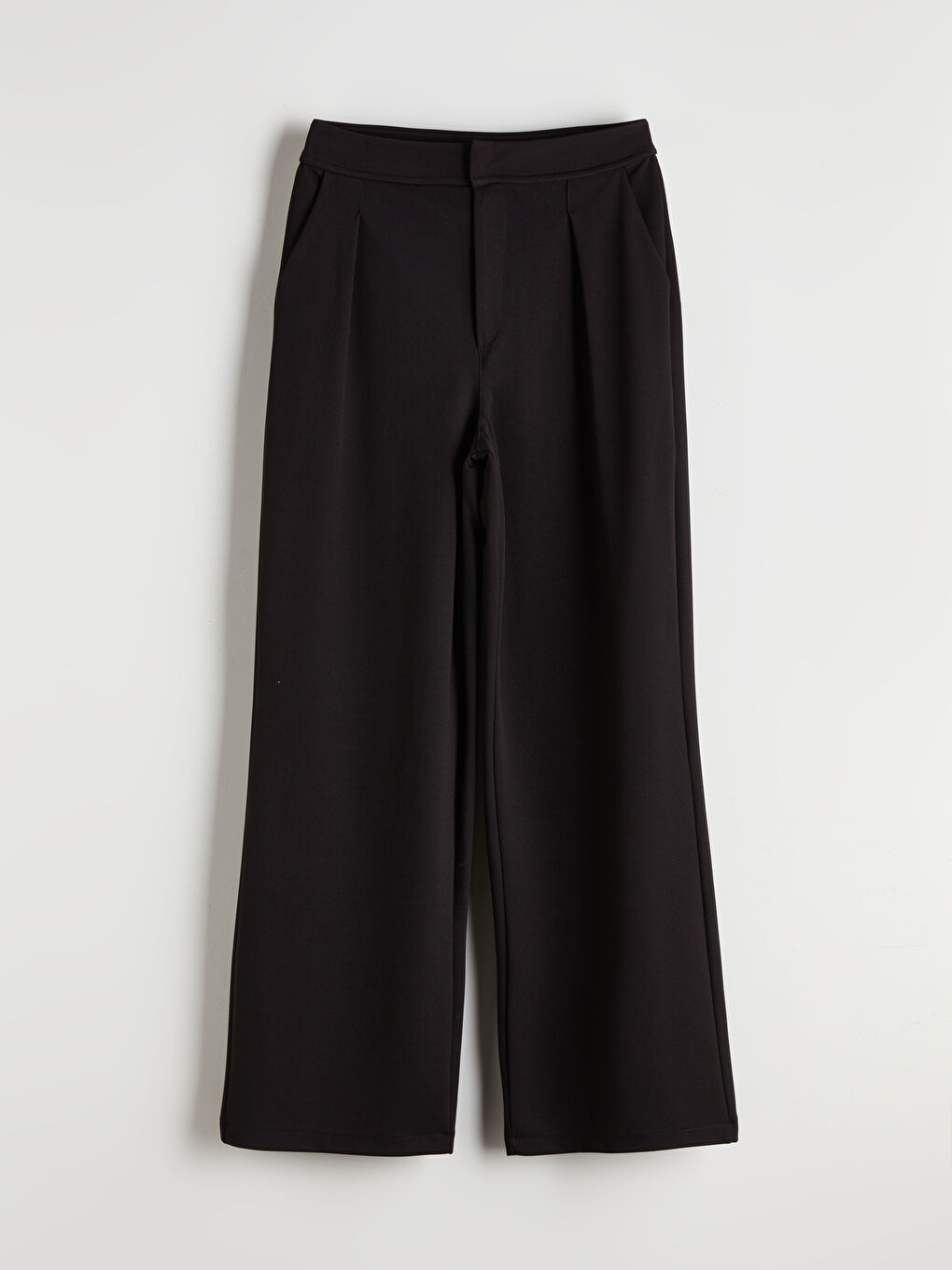 Loose Fit Pleated Women's Trousers -S5P080Z8-CVL
