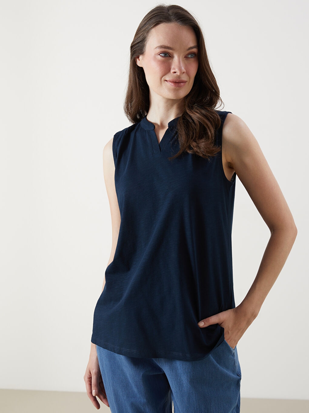 LCW Grace Woman NAVY Tank Top -S5P084Z8-E1J