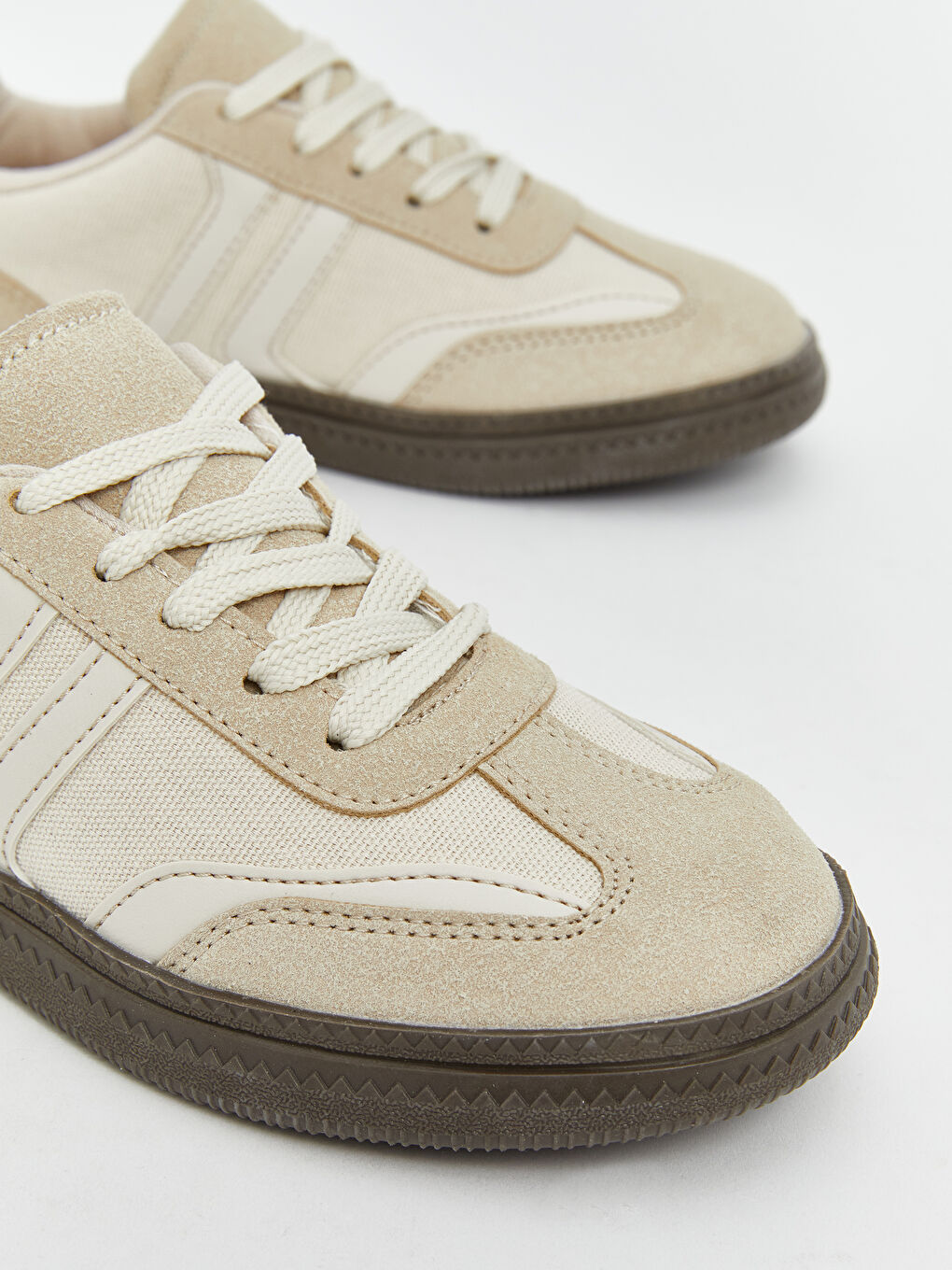 Bej Bağcıklı Kız Çocuk Spor Ayakkabı-2