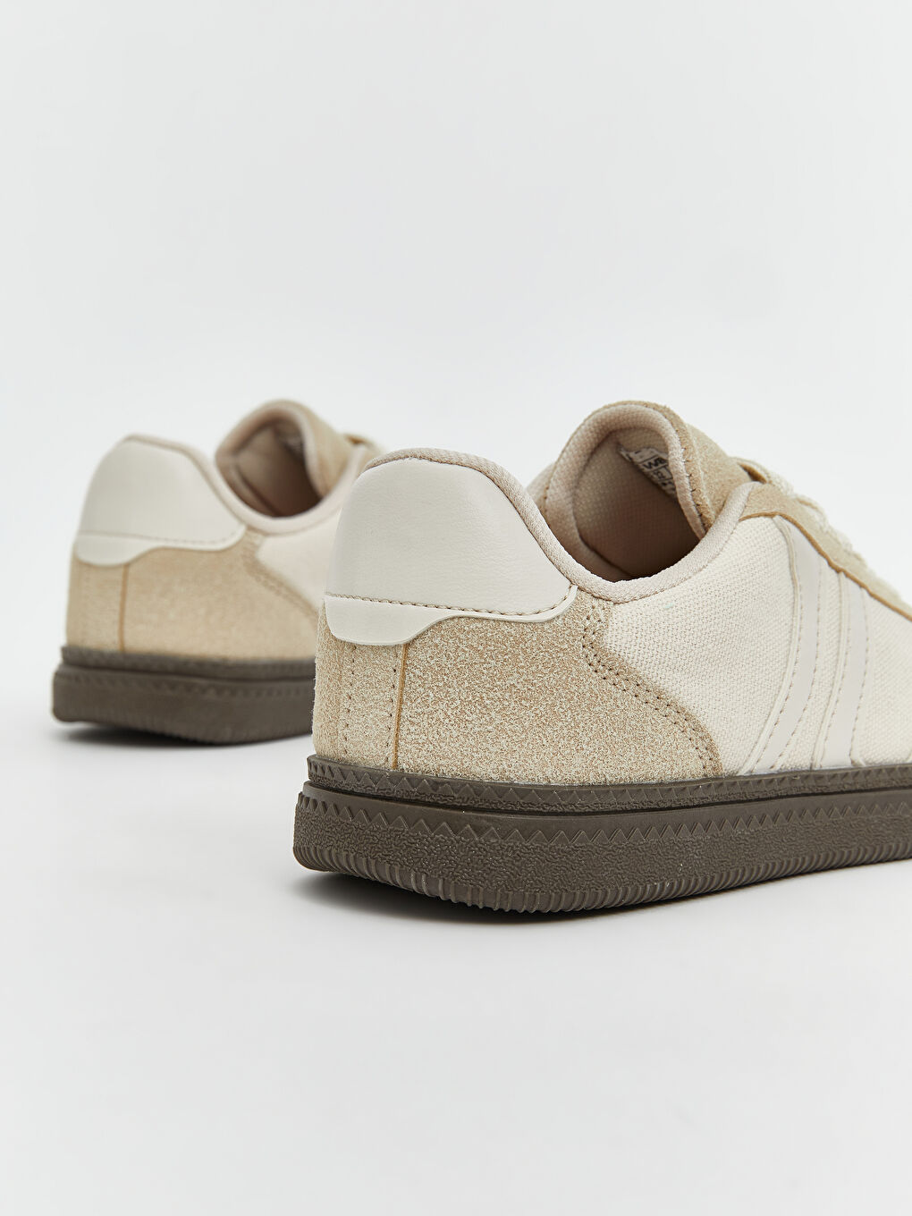 Bej Bağcıklı Kız Çocuk Spor Ayakkabı-4