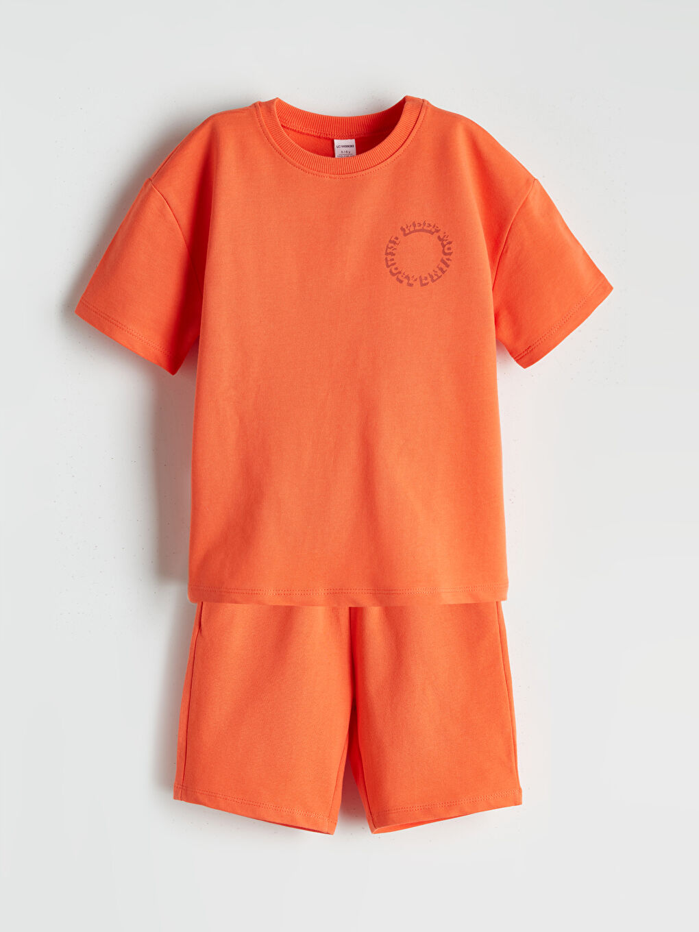 LCW Kids Baskılı Erkek Çocuk Tişört ve Şort 2'li -S5P173Z1-GTQ