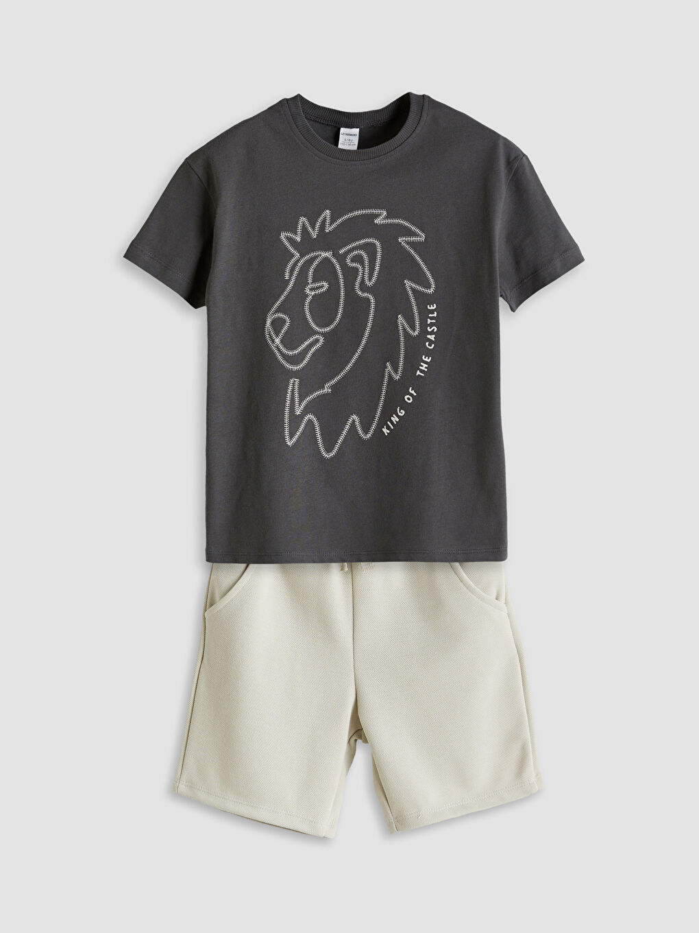 LCW Kids Printed Boys' T-Shirt and Shorts 2 Pack -S5P190Z1-HEF