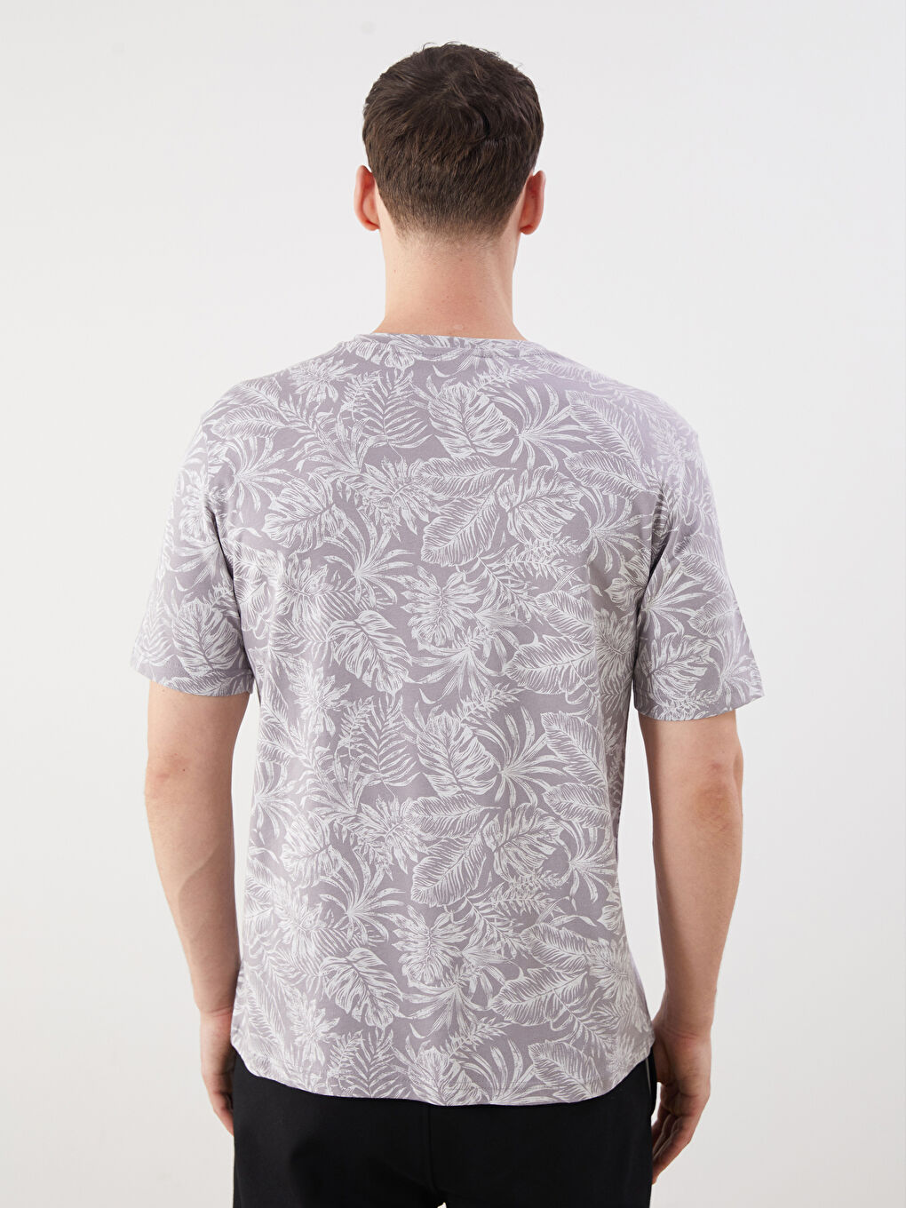 LCWAIKIKI Classic Crew Neck Printed Jersey Men's T-Shirt -S5P202Z8-LQE