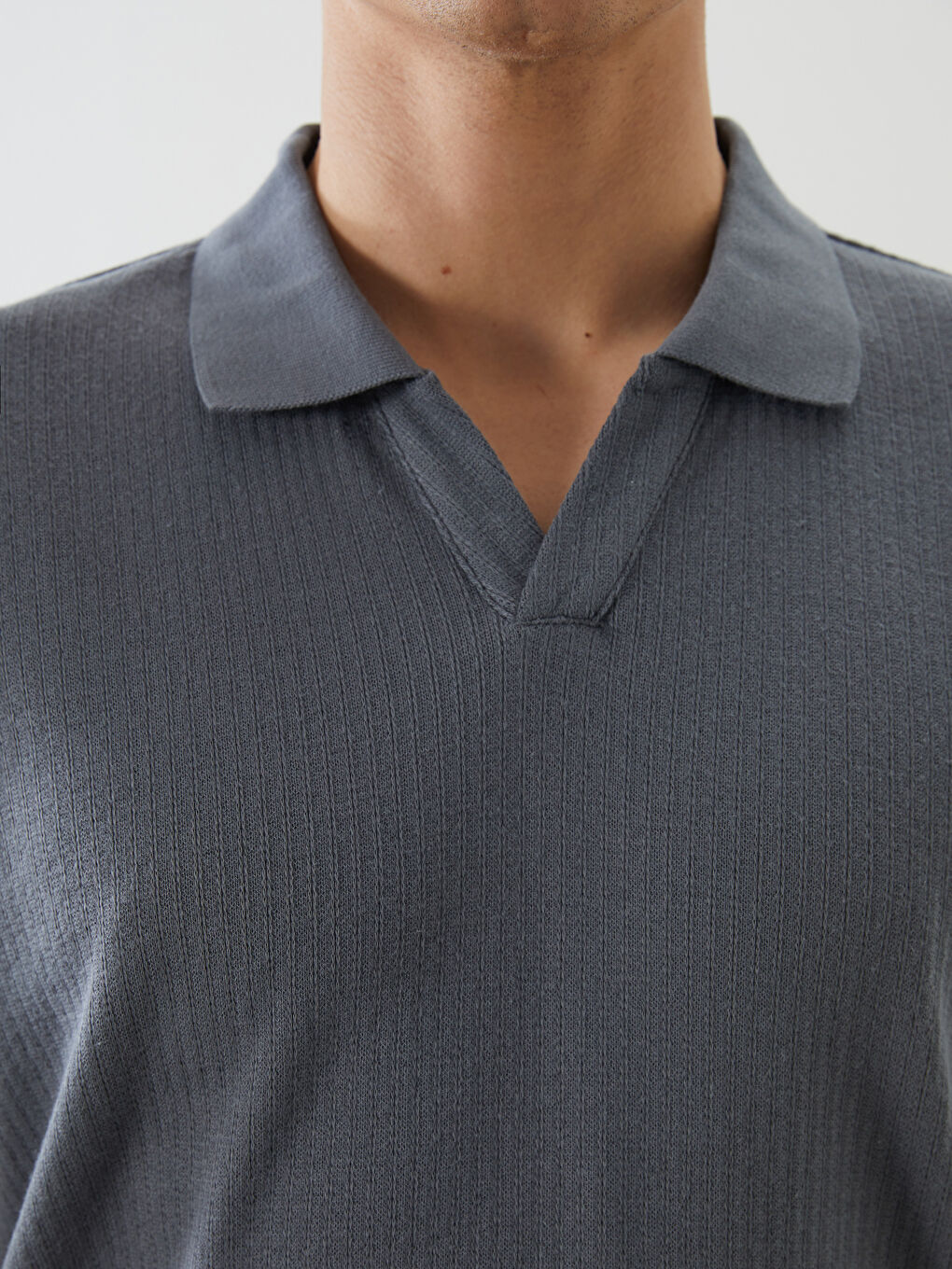 LCW Vision Men's Polo Neck T-Shirt -S5P222Z8-RYB