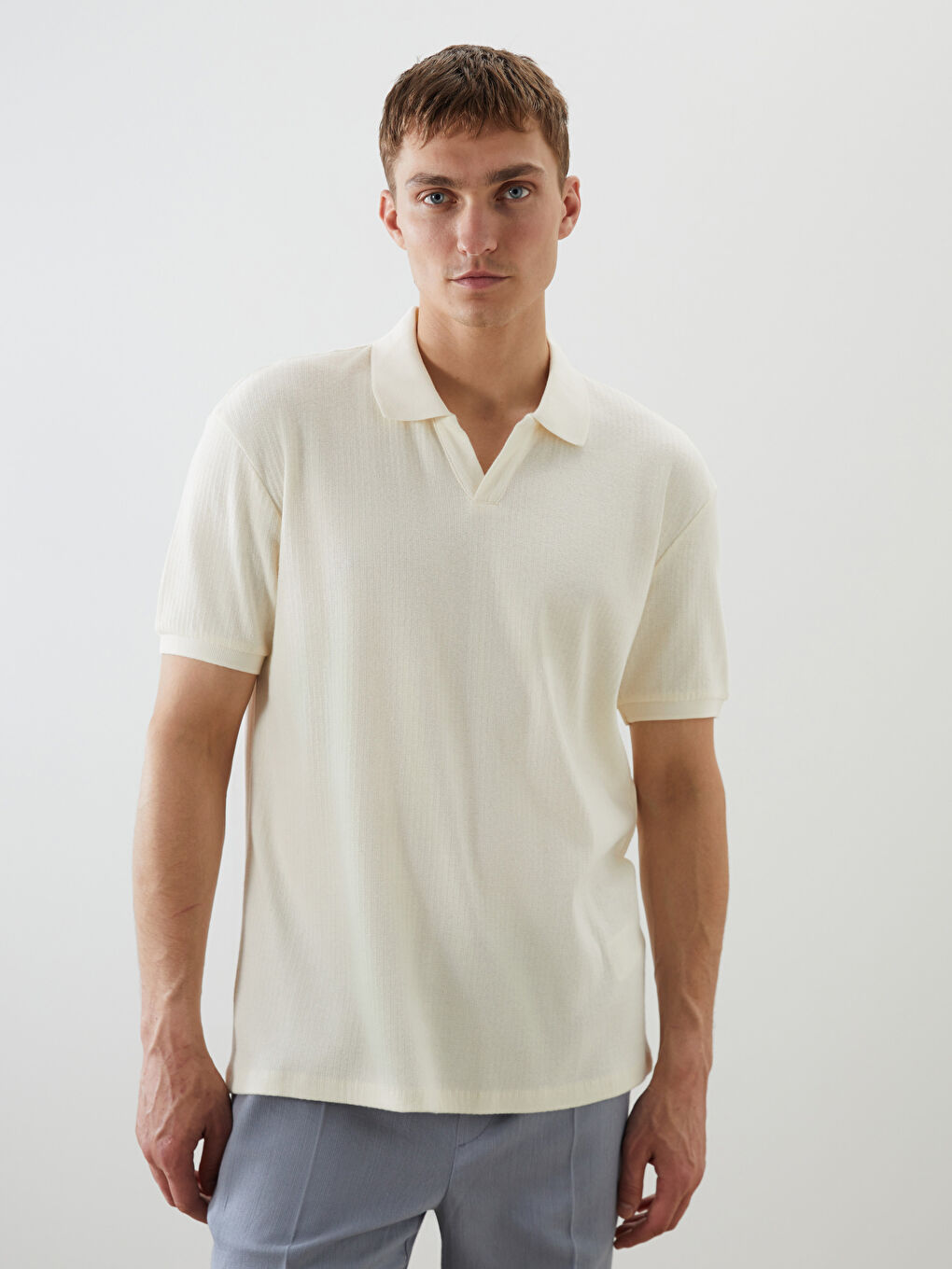 LCW Vision Men's Polo Neck T-Shirt -S5P222Z8-ZMF