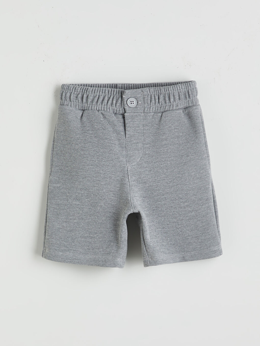 Gri Beli Lastikli Basic Erkek Çocuk Şort
