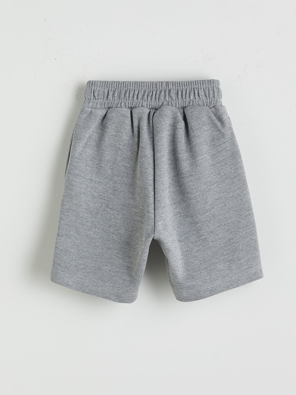 Gri Beli Lastikli Basic Erkek Çocuk Şort-1