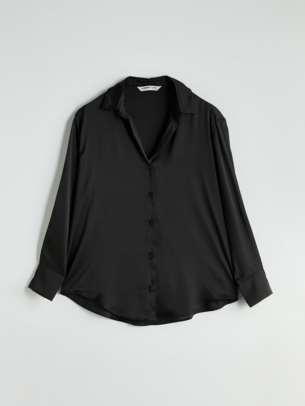 LCWAIKIKI Classic Oversize Satin Women's Shirt -S5P235Z8-CVL