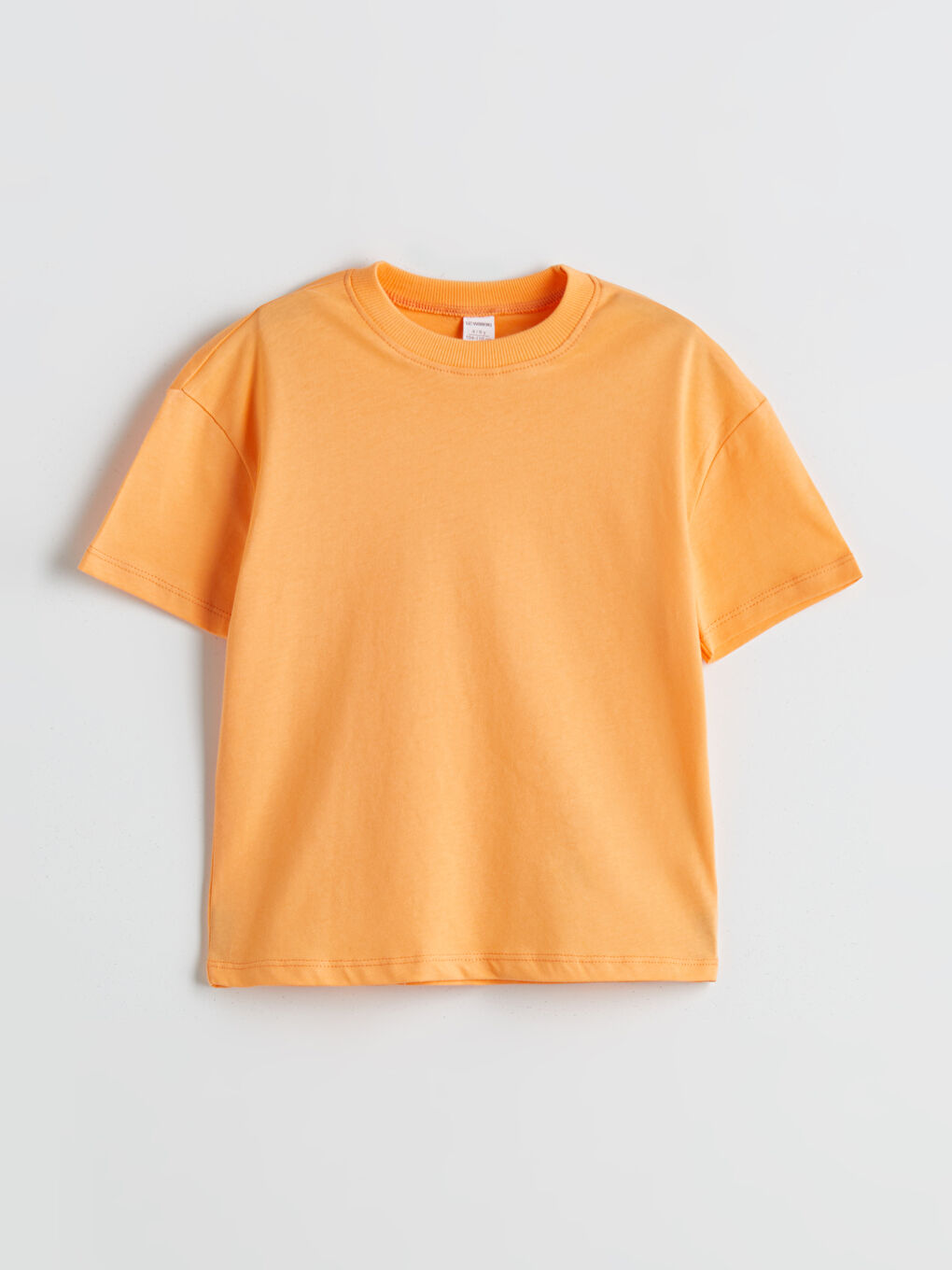 Turuncu Bisiklet Yaka Basic Erkek Çocuk Tişört