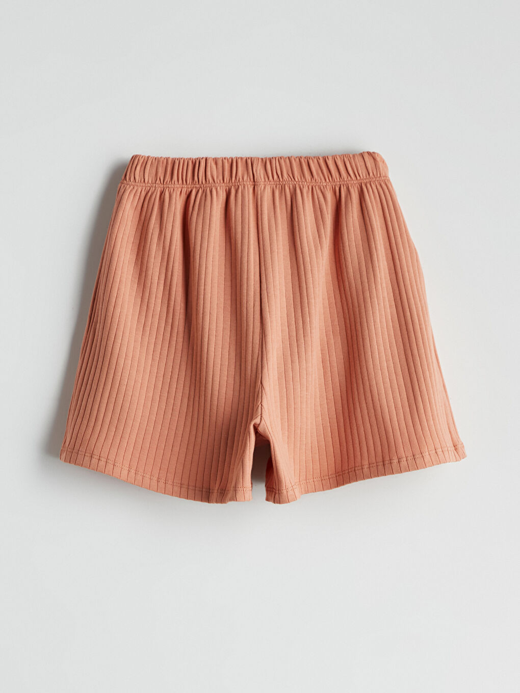 Pembe Beli Lastikli Kız Çocuk Pijama Şort