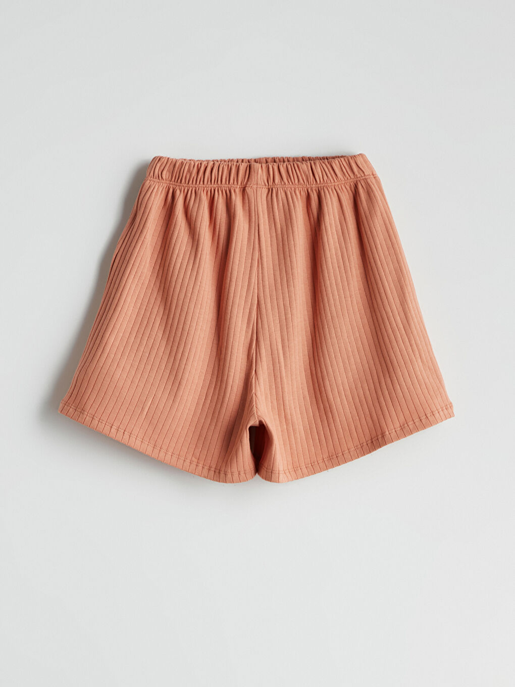 Pembe Beli Lastikli Kız Çocuk Pijama Şort-1