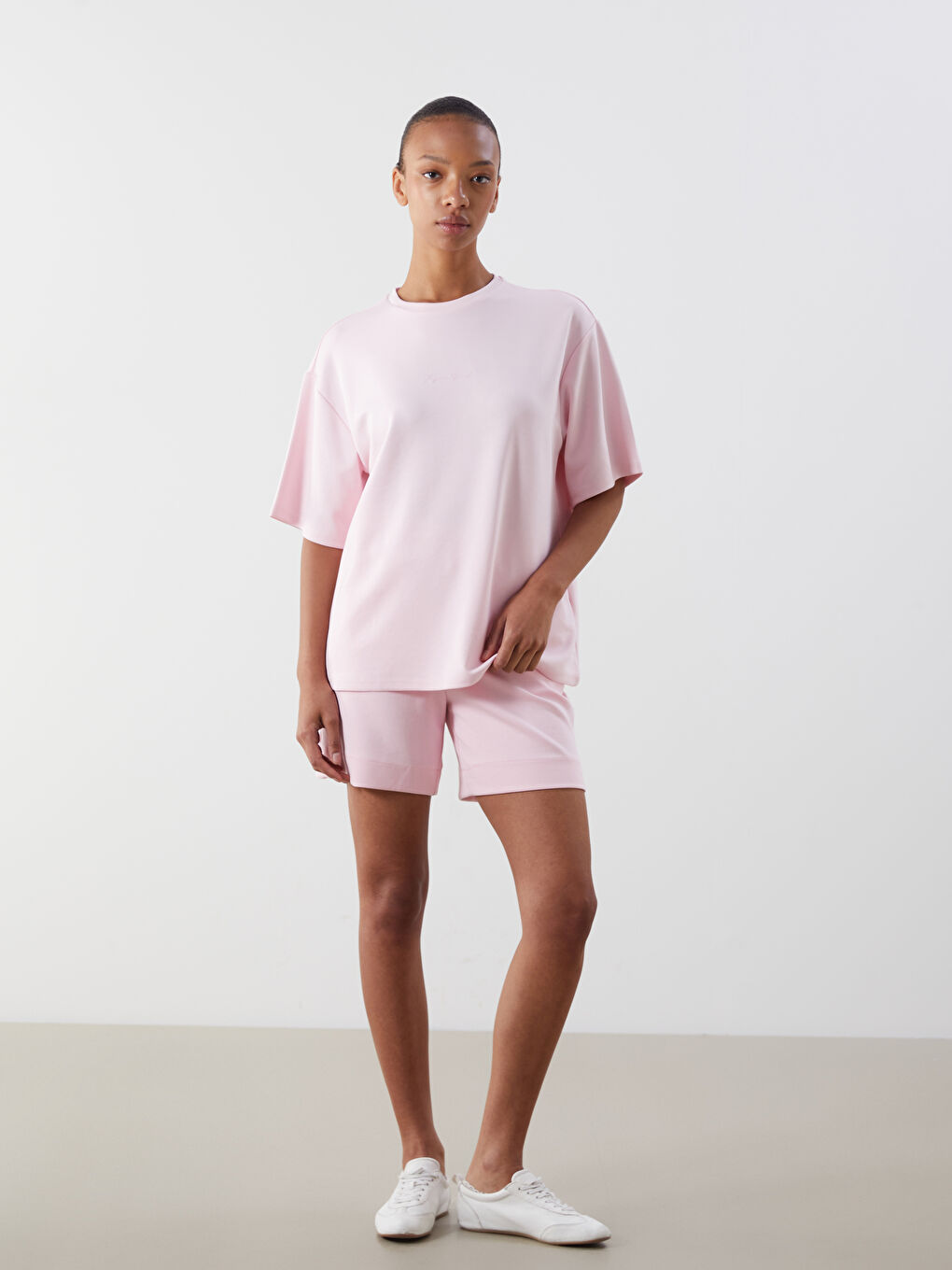 Crew Neck Oversize Women's T-Shirt -S5P280Z8-JH4