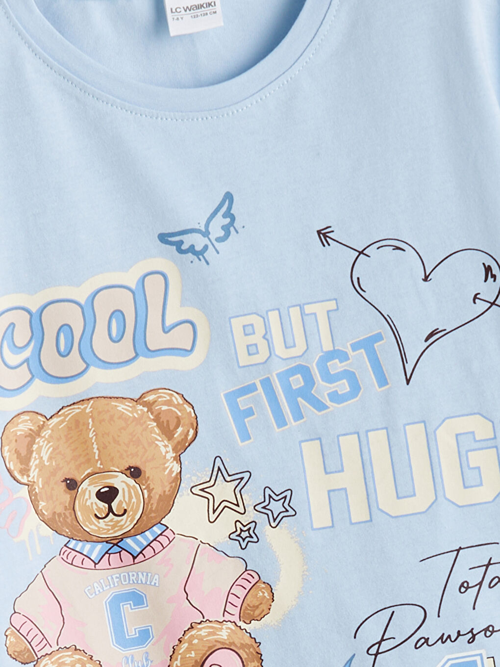 Crew Neck Girl's Shorts Pajama Set -S5P283Z4-G0K