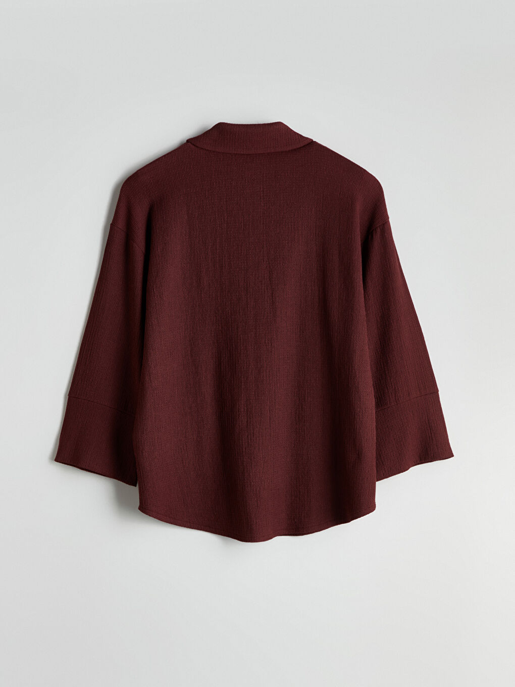 Pembe Dokulu Oversize Kadın Gömlek Tunik-5