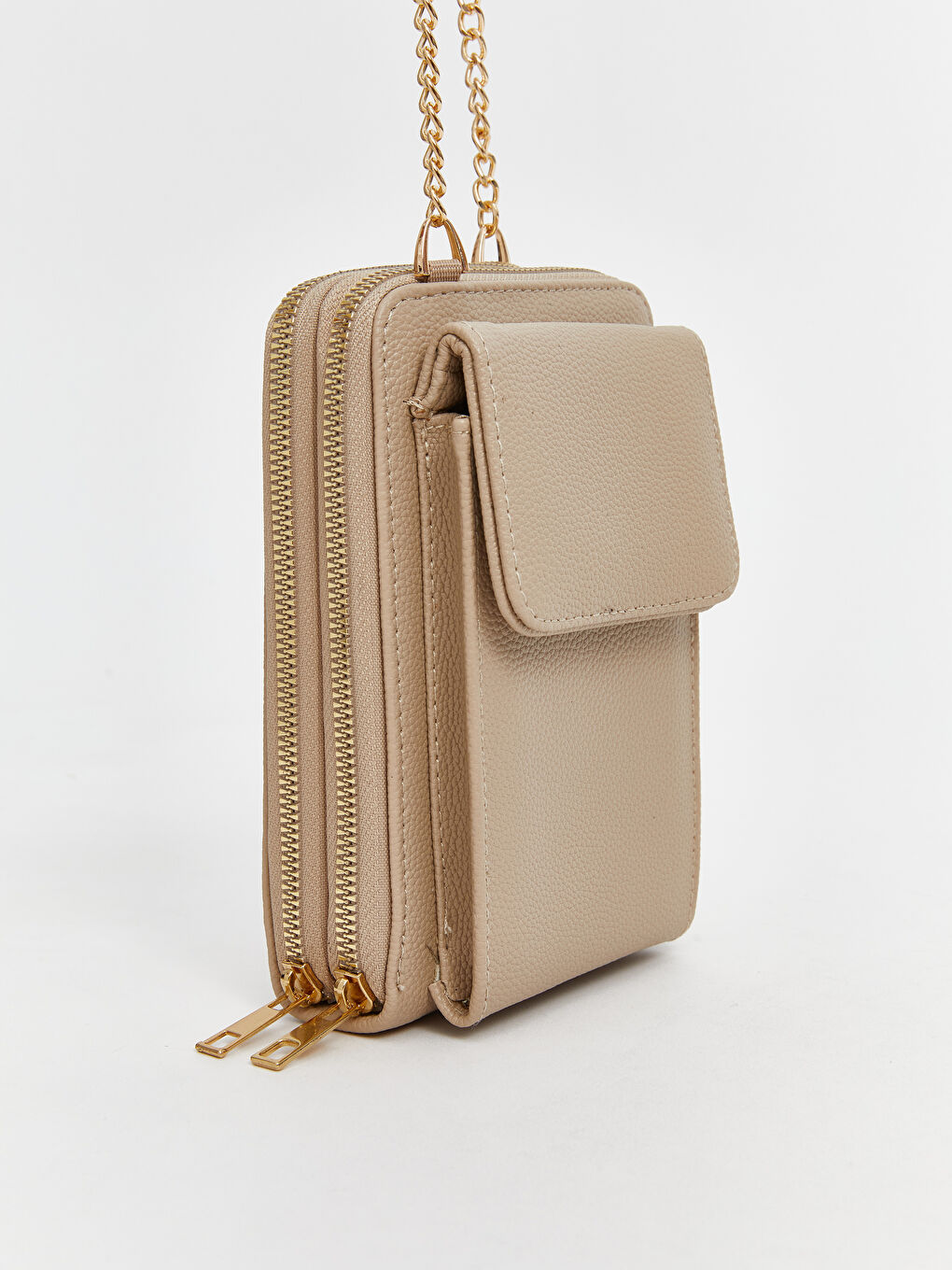 Kahverengi Deri Görünümlü Kadın Omuz Çantası-2