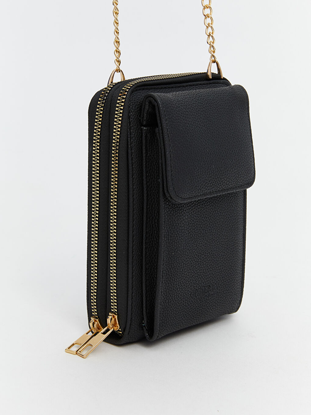 LCW ACCESSORIES Siyah Deri Görünümlü Kadın Omuz Çantası - 2