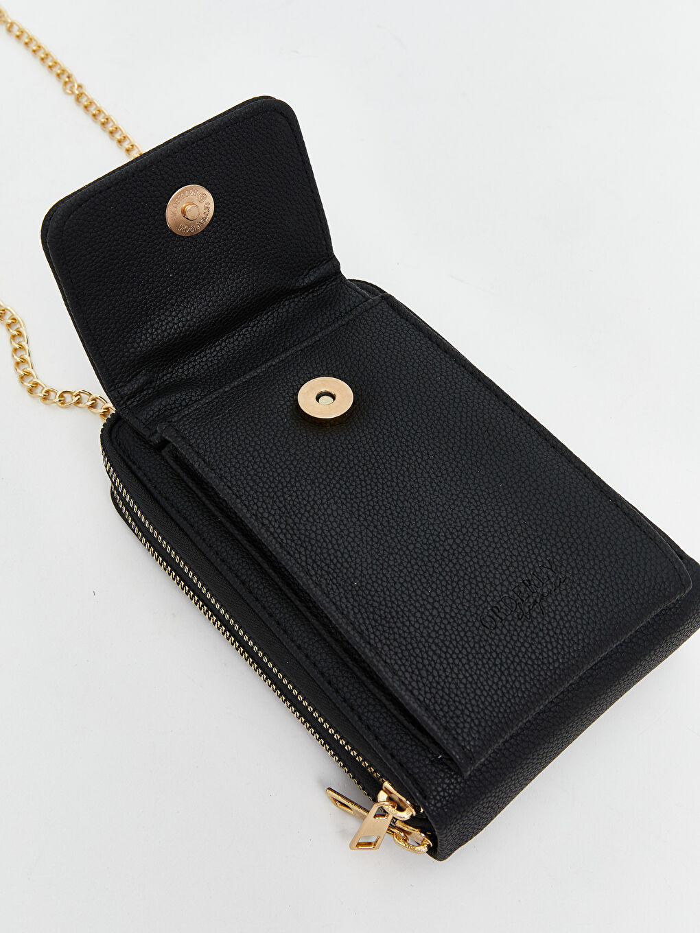 LCW ACCESSORIES Siyah Deri Görünümlü Kadın Omuz Çantası - 3