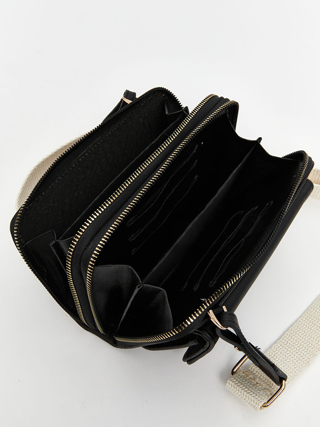 Siyah Ayarlanabilir Askılı Kadın Omuz Çantası-3