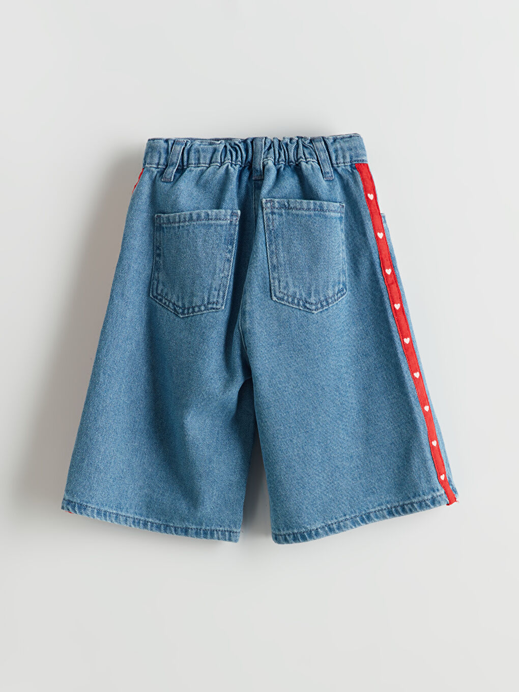 Girls' Jean Shorts with Adjustable Elastic Waist -S5P321Z1-507