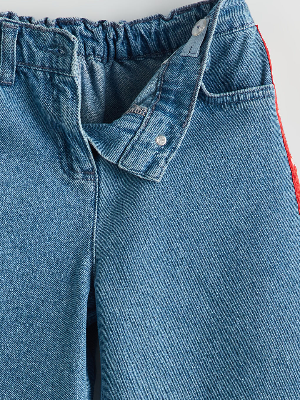 Girls' Jean Shorts with Adjustable Elastic Waist -S5P321Z1-507