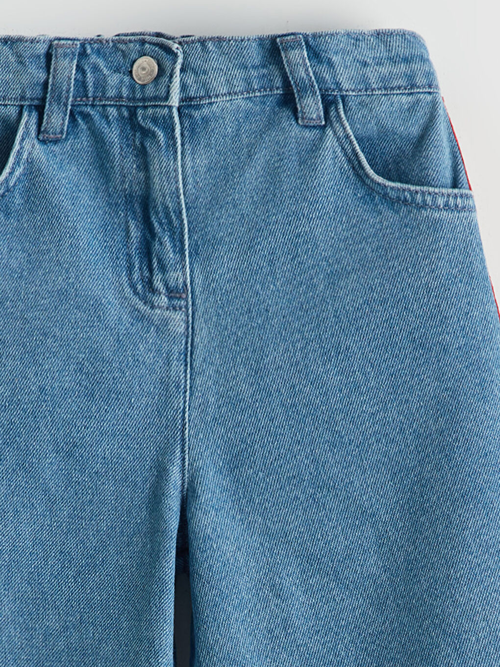 Girls' Jean Shorts with Adjustable Elastic Waist -S5P321Z1-507