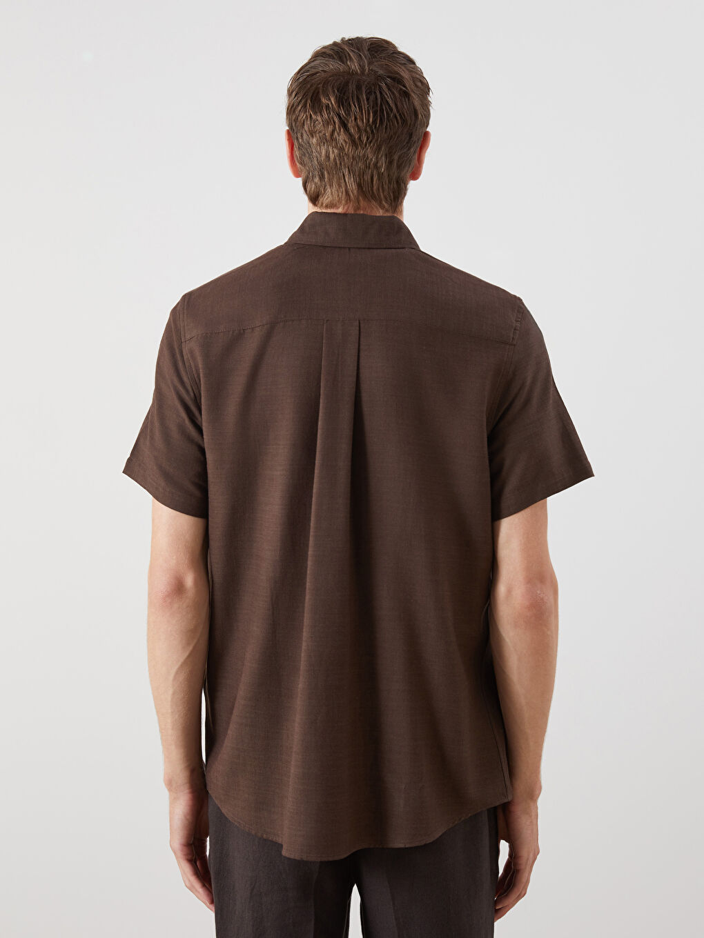 Regular Fit Short Sleeve Gabardine Men's Shirt -S5P335Z8-CT9