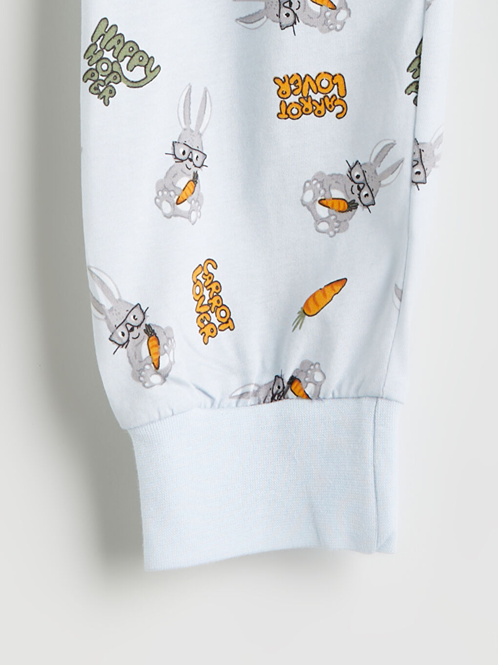 Mavi Beli Lastikli Baskılı Erkek Çocuk Pijama Alt-1