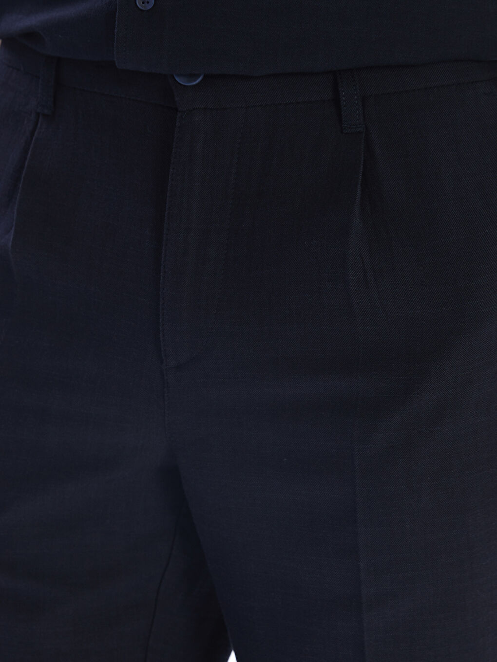 Lacivert Standart Kalıp Gabardin Erkek Pantolon-4