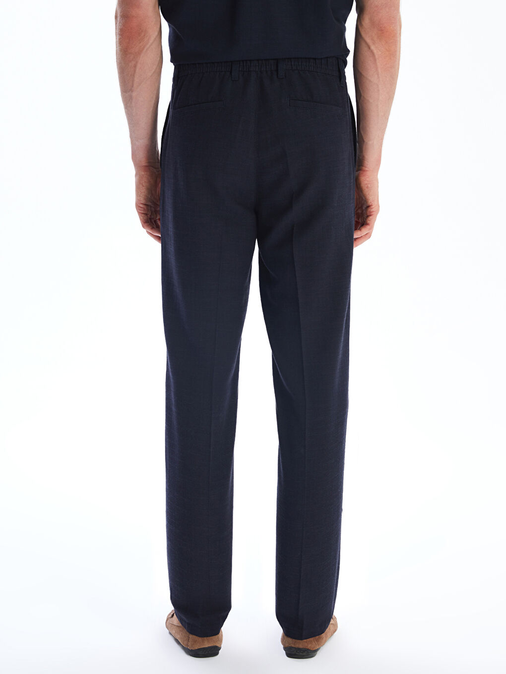 Lacivert Standart Kalıp Gabardin Erkek Pantolon-6