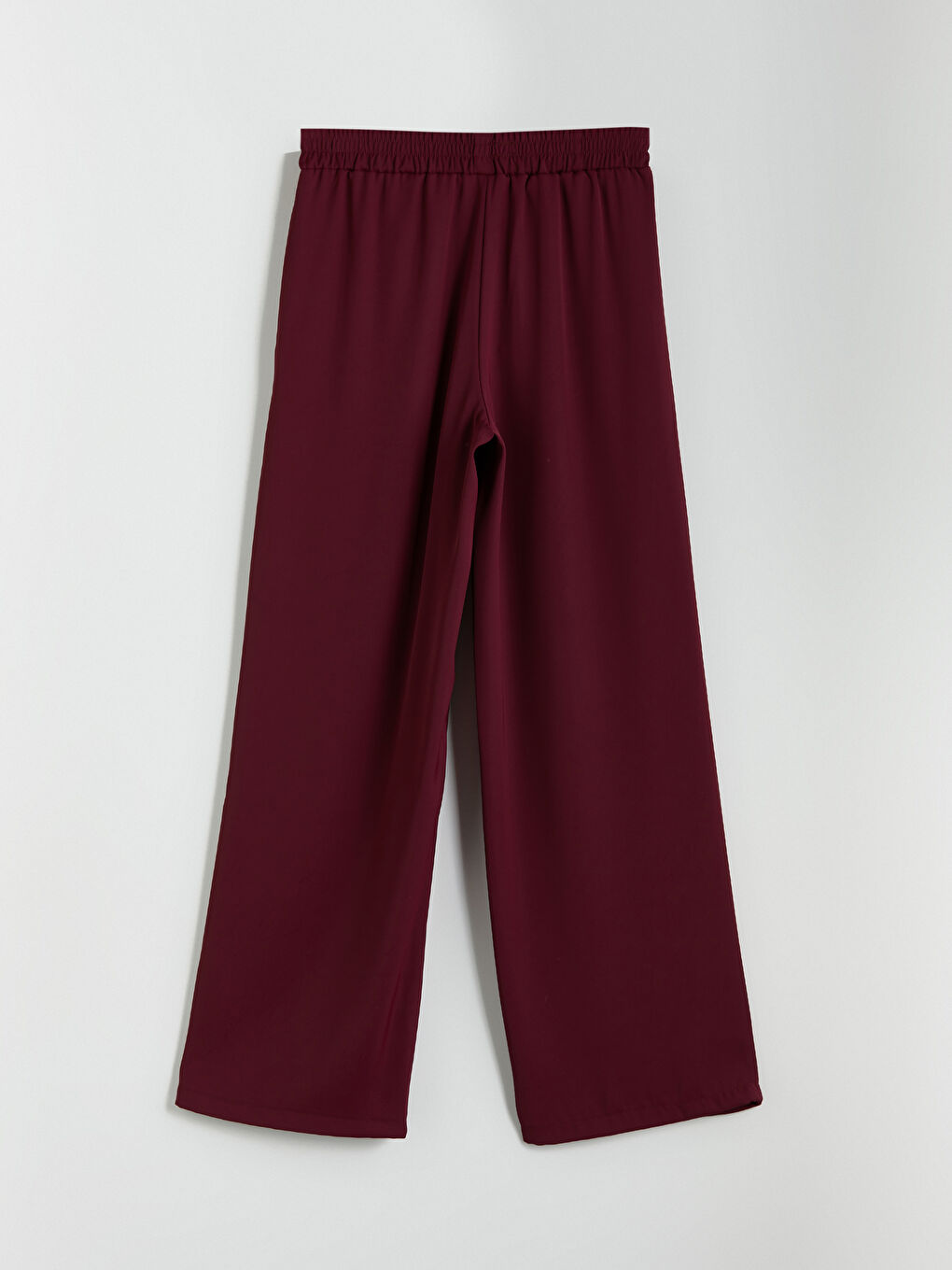 Wide Leg Women Trousers With Elastic Waist -S5P357Z8-YHR